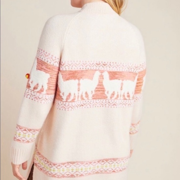 Anthropologie Sweaters - Anthropologie | Aimee Pommed Novelty Print Alpaca Mock Neck Sweater